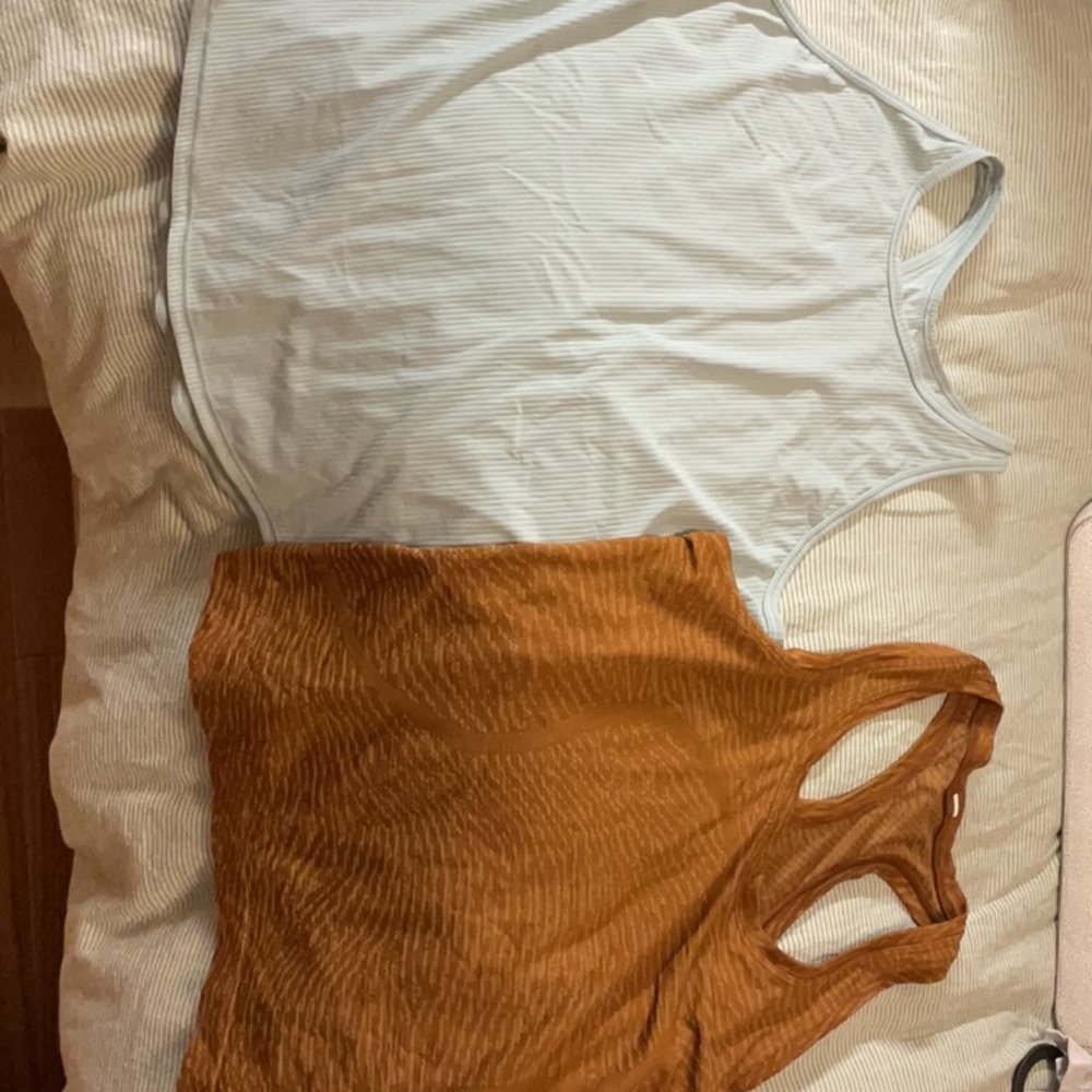 Lulu Tanks Blue And Brown Ptp 18”
